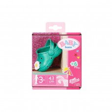 Взуття для ляльки BABY BORN - Сандалі зі значками (зелені)